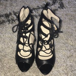 Zara Collection black lace up heels